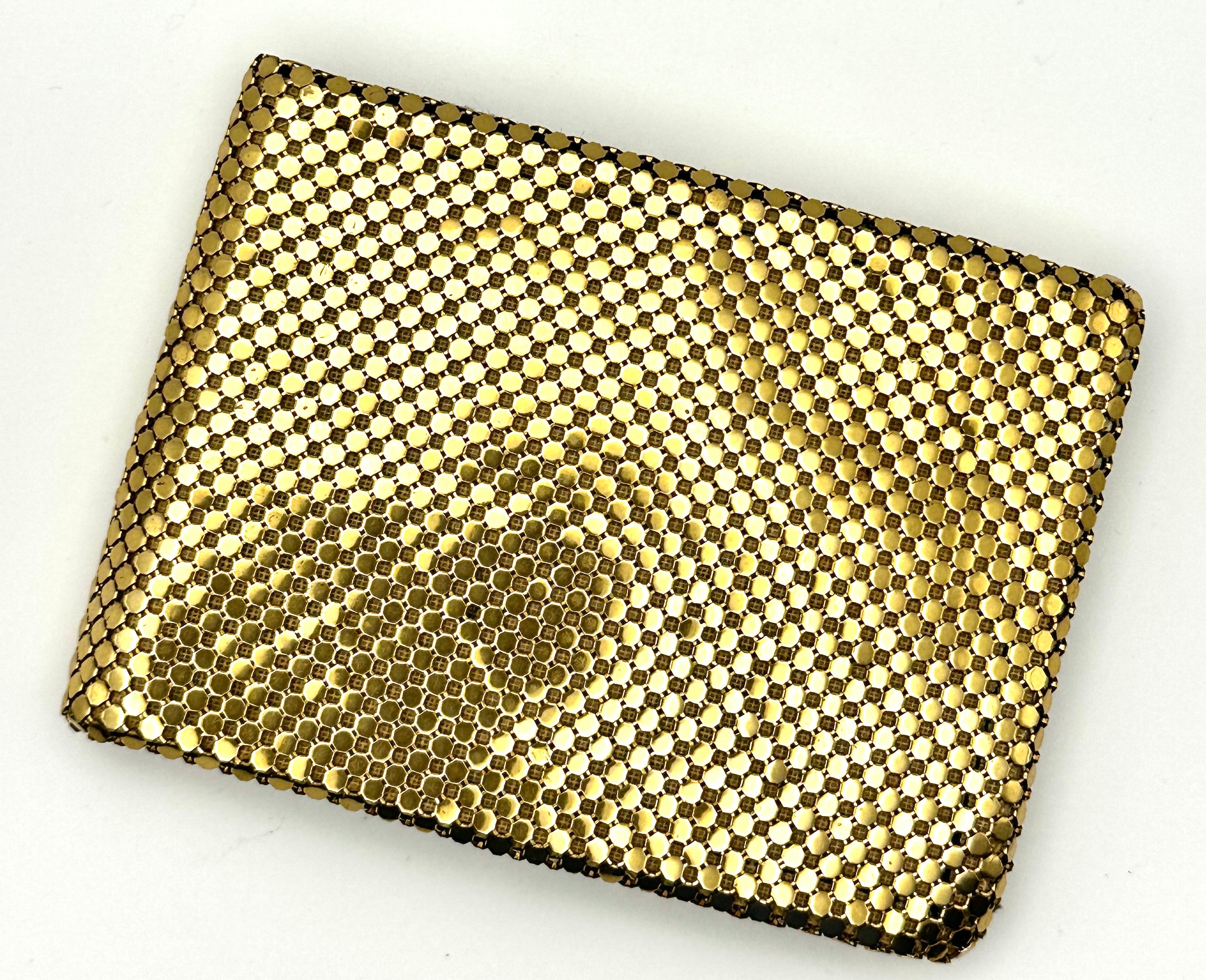 Vintage Whiting and Davis Gold Mesh Wallet