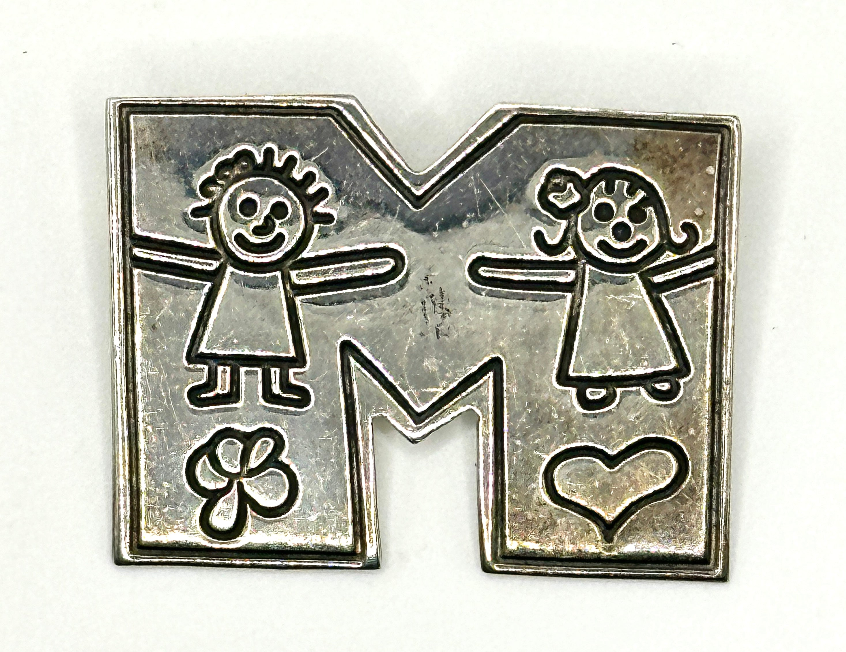 Vintage Sterling Silver "Save the Children" Charity Pin