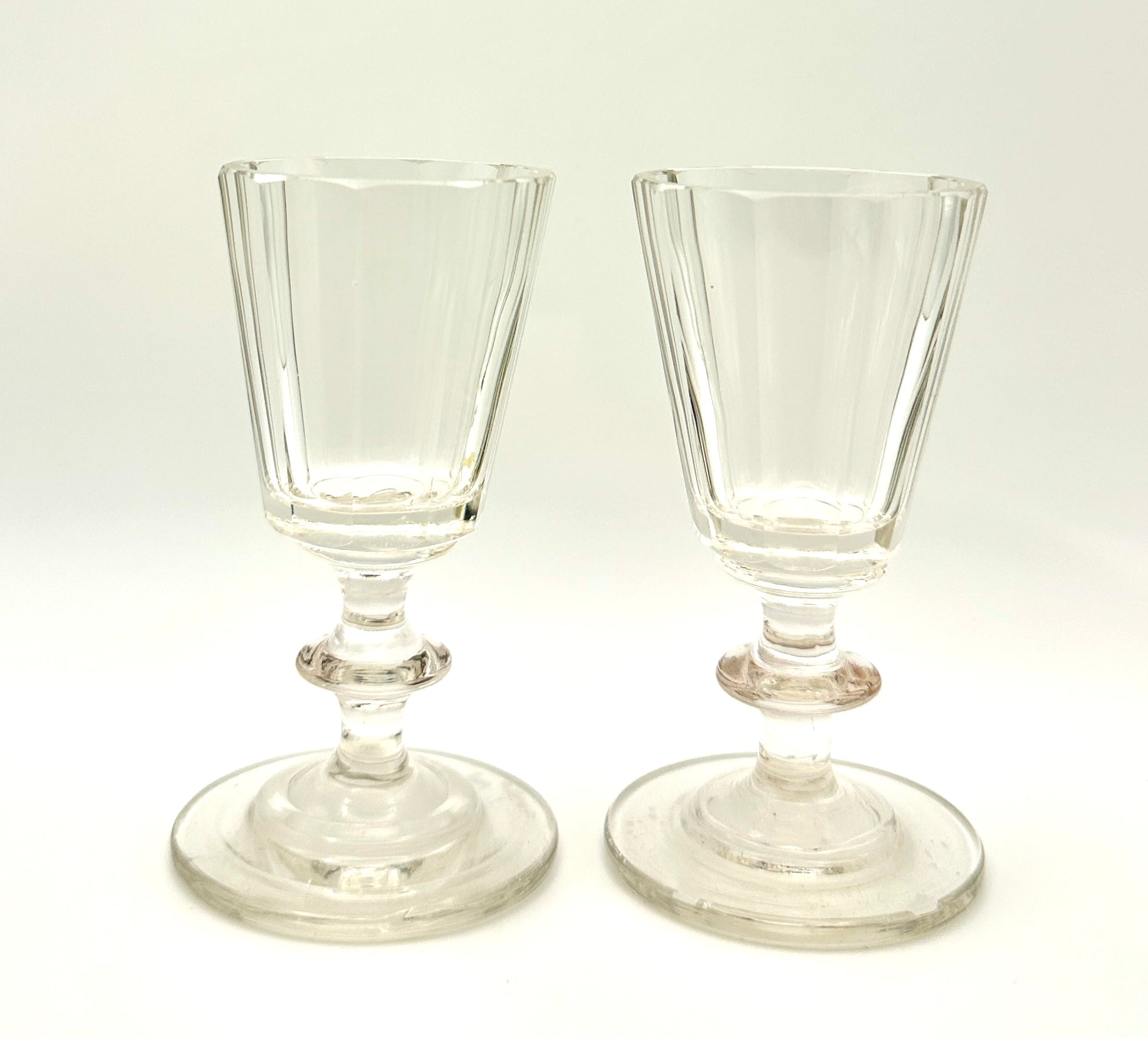 Vintage Fluted Cordial Glasses