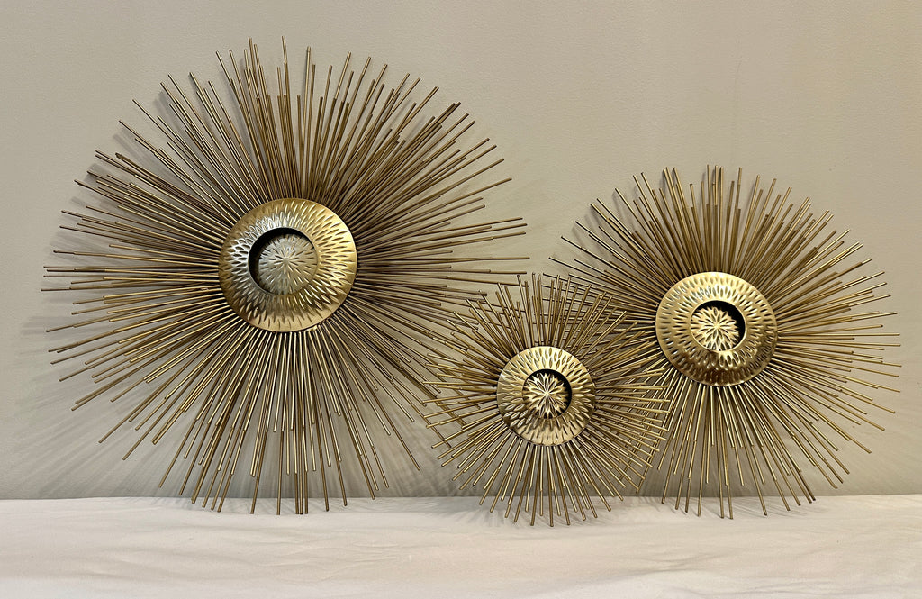 MCM 3 Piece Starburst Wall Decor